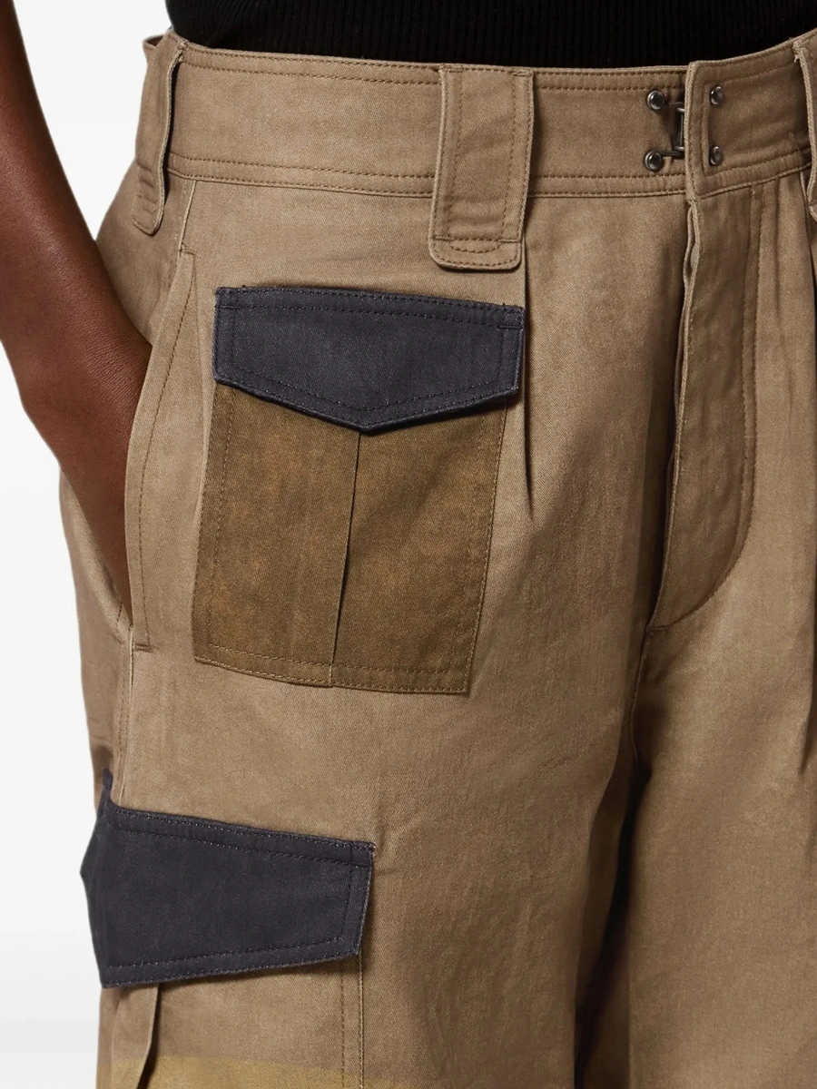 Pantaloni casual ISABEL MARANT ETOILE verzi - Img 7