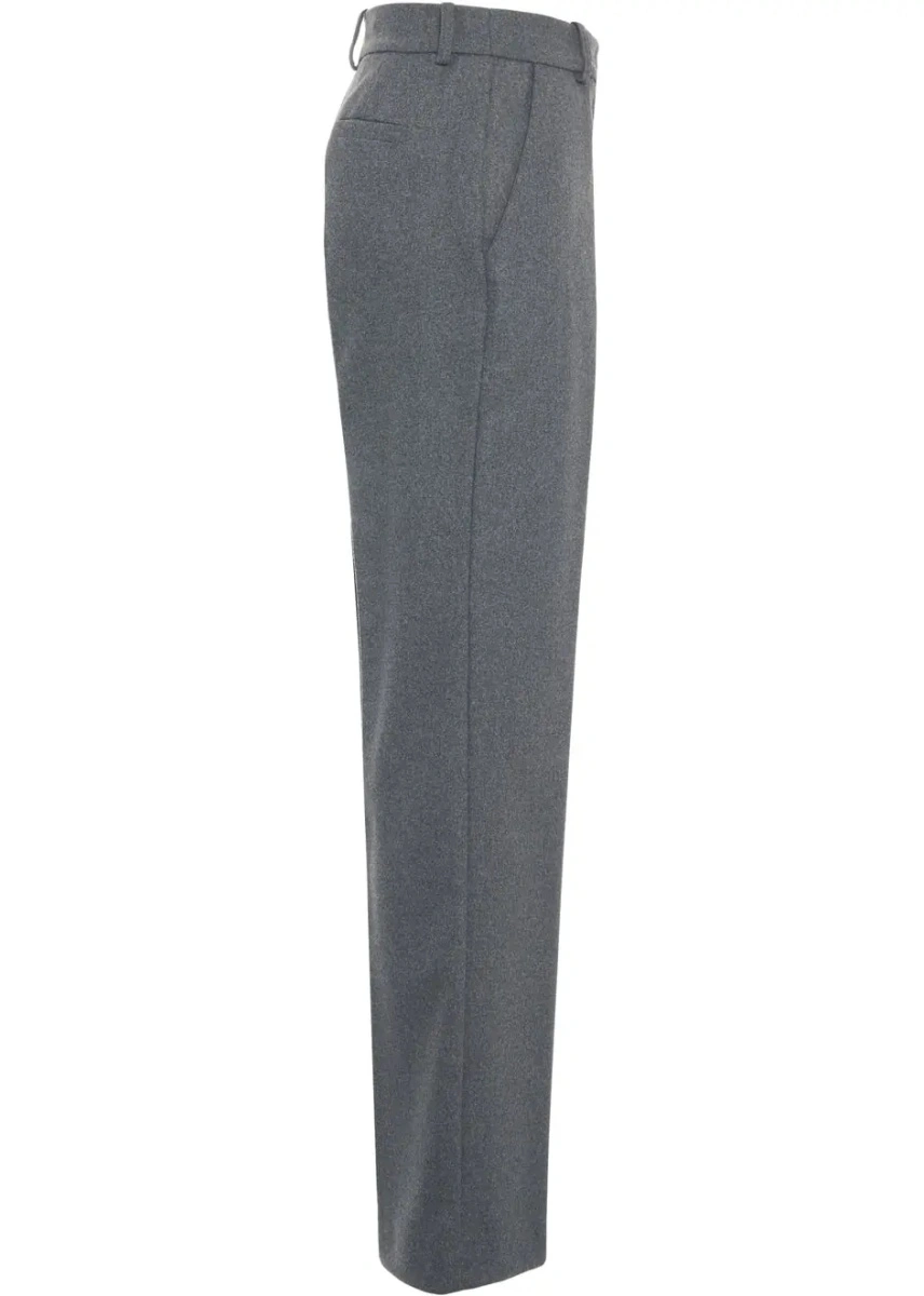 Pantaloni casual Kaos gri din lana - Img 3