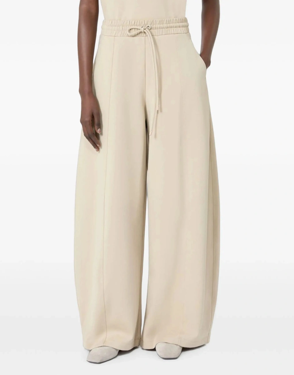 Pantaloni casual Max Mara multicolor din bumbac si jerse - Img 5