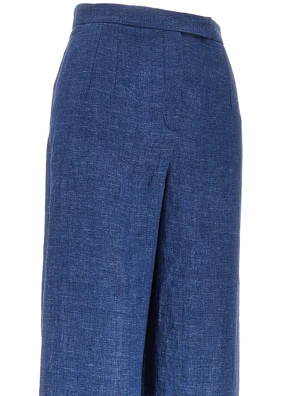 Pantaloni Chambray wide leg pants - Img 2