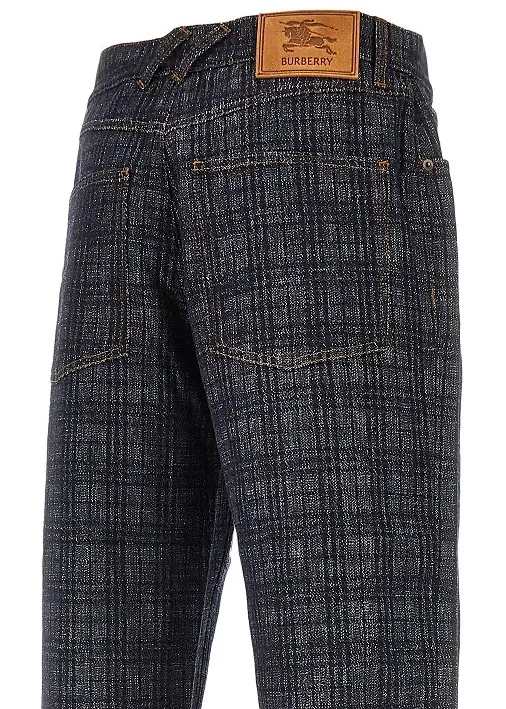 Pantaloni Check denim Loose Fit jeans - Img 4