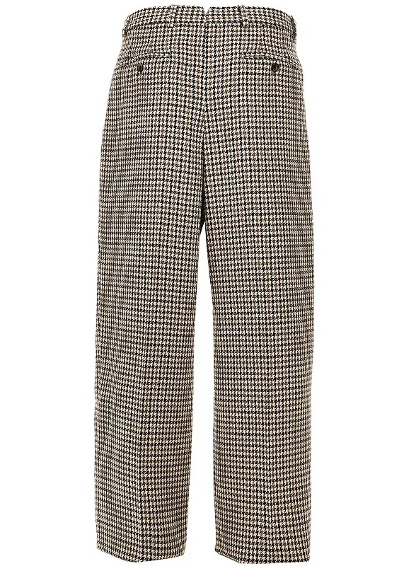 Pantaloni Check tweed pleated pants - Img 3