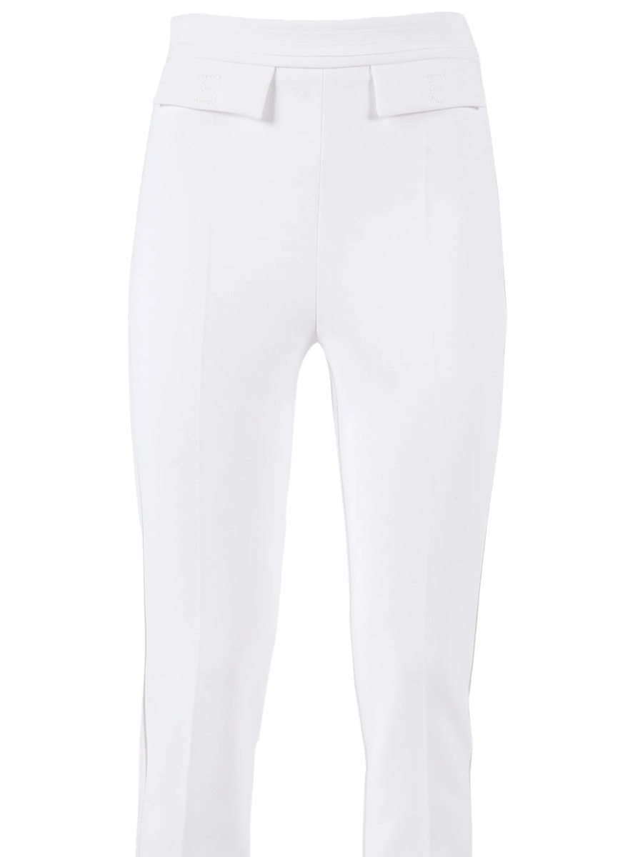Pantaloni conici Elisabetta Franchi albi - Img 3
