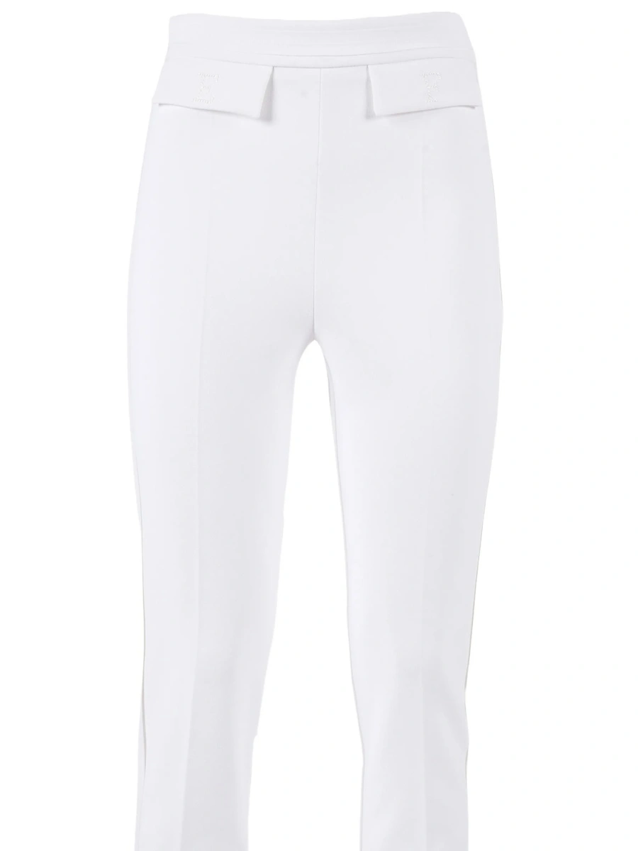 Pantaloni conici Elisabetta Franchi albi - Img 3