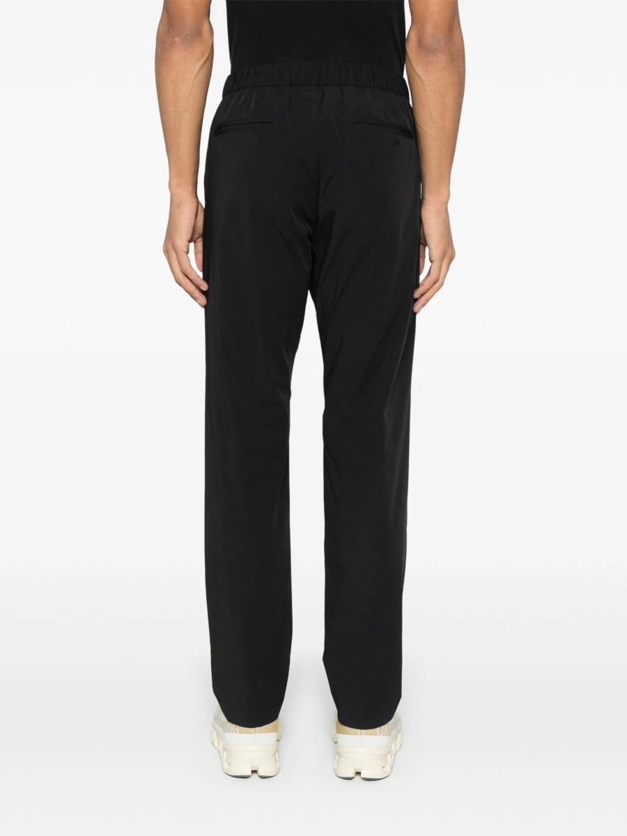Pantaloni conici Herno negri din elastan si poliamida - Img 4