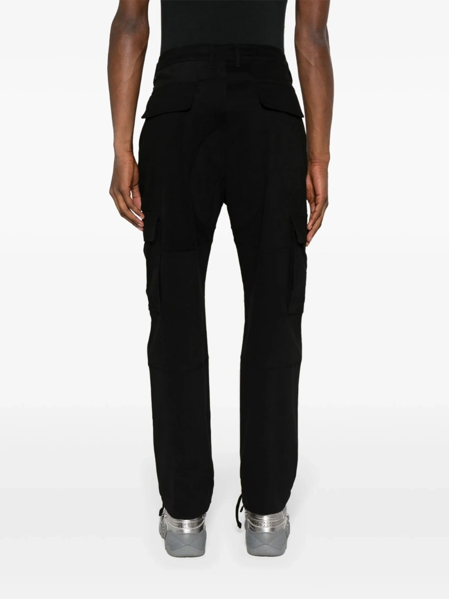 Pantaloni conici Marcelo Burlon negri - Img 4