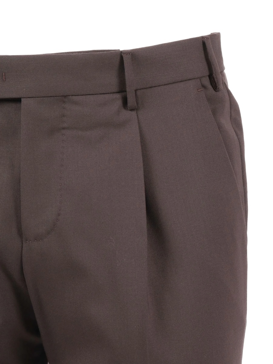 Pantaloni conici PT TORINO maro - Img 3