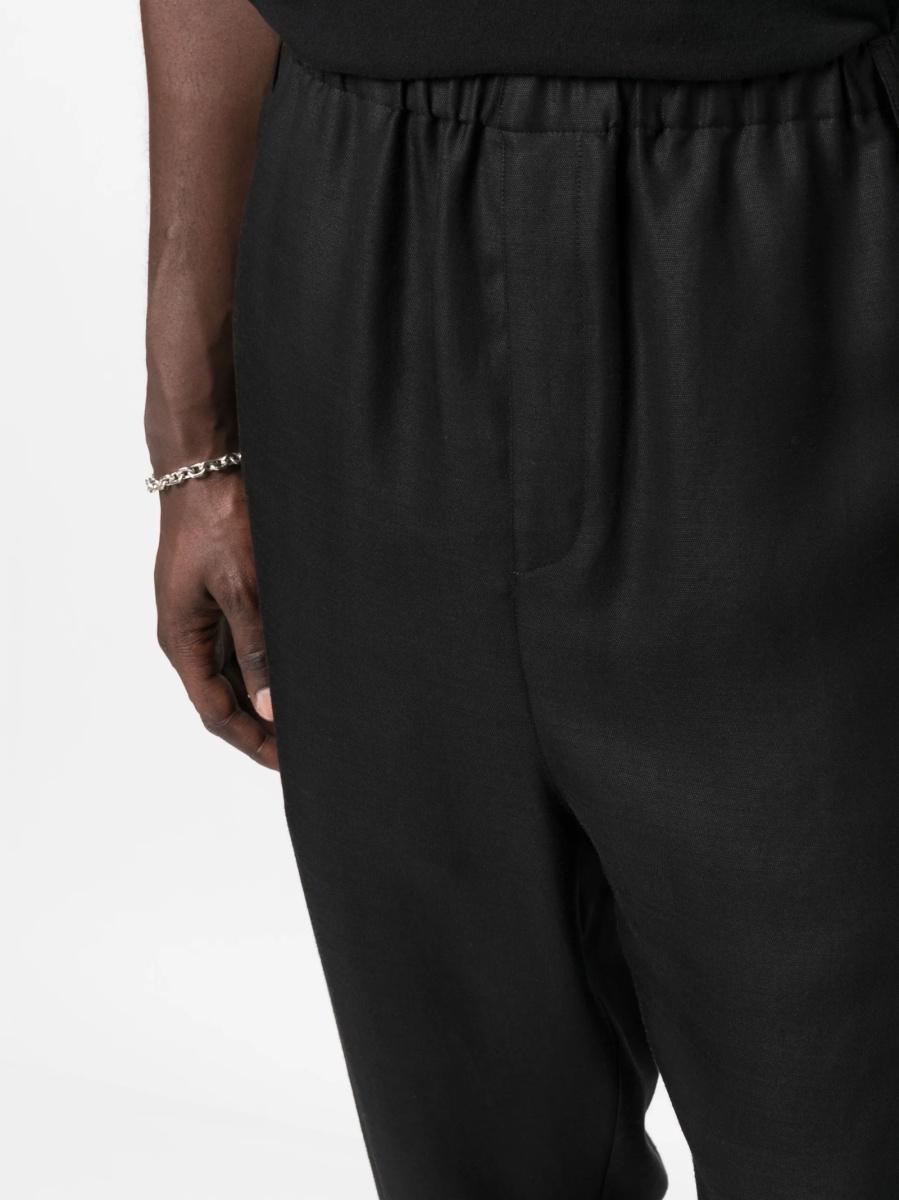 Pantaloni conici Saint Laurent negri - Img 5