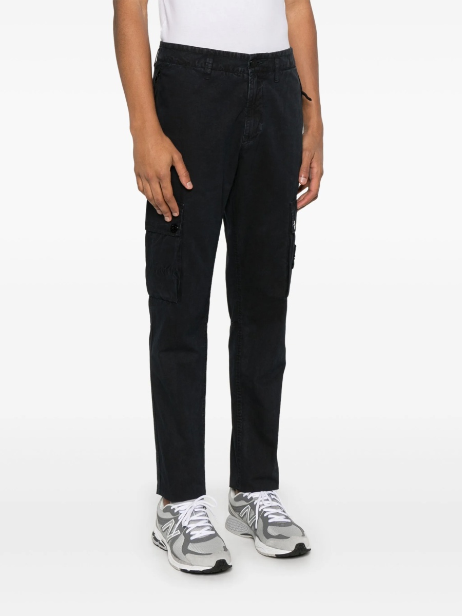 Pantaloni conici Stone Island albastri - Img 3