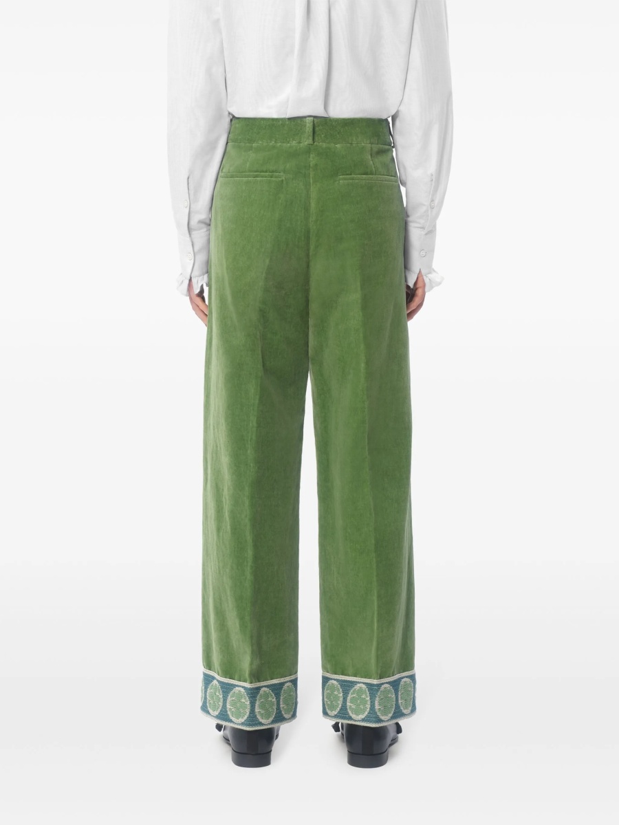 Pantaloni conici Valentino Garavani verzi - Img 5