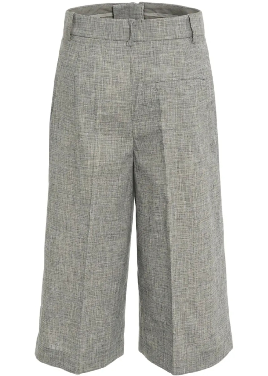 Pantaloni Cotton-linen blend culottes - Img 4