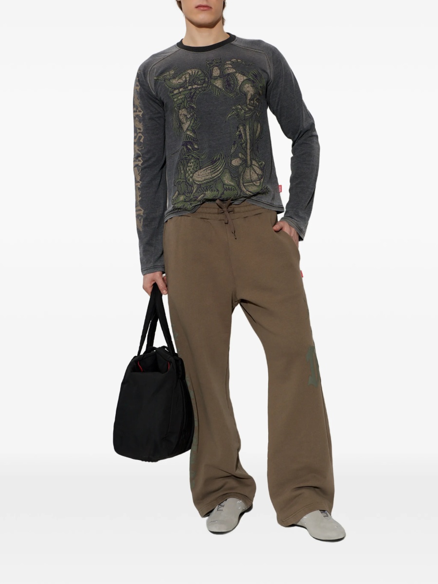 Pantaloni de trening Diesel maro - Img 2