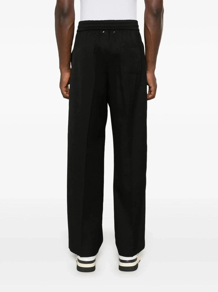 Pantaloni de trening Golden Goose negri din lana - Img 6