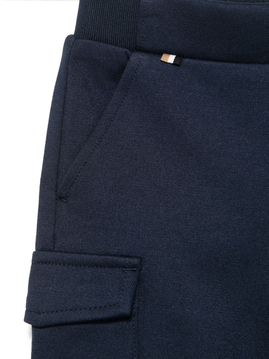 Pantaloni de trening Hugo Boss albastri din vascoza si elastan - Img 3