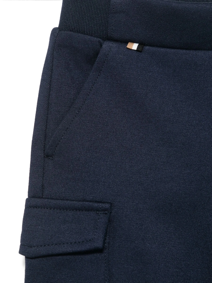 Pantaloni de trening Hugo Boss albastri din vascoza si elastan - Img 3