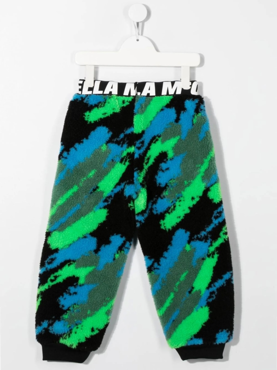 Pantaloni de trening Stella McCartney negri din poliester reciclat - Img 2