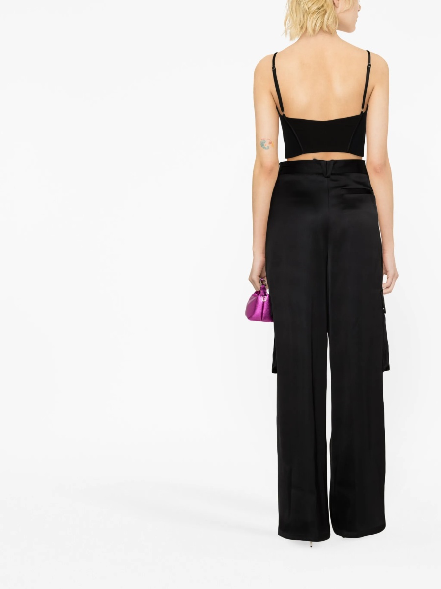 Pantaloni de trening Versace negri din vascoza - Img 3
