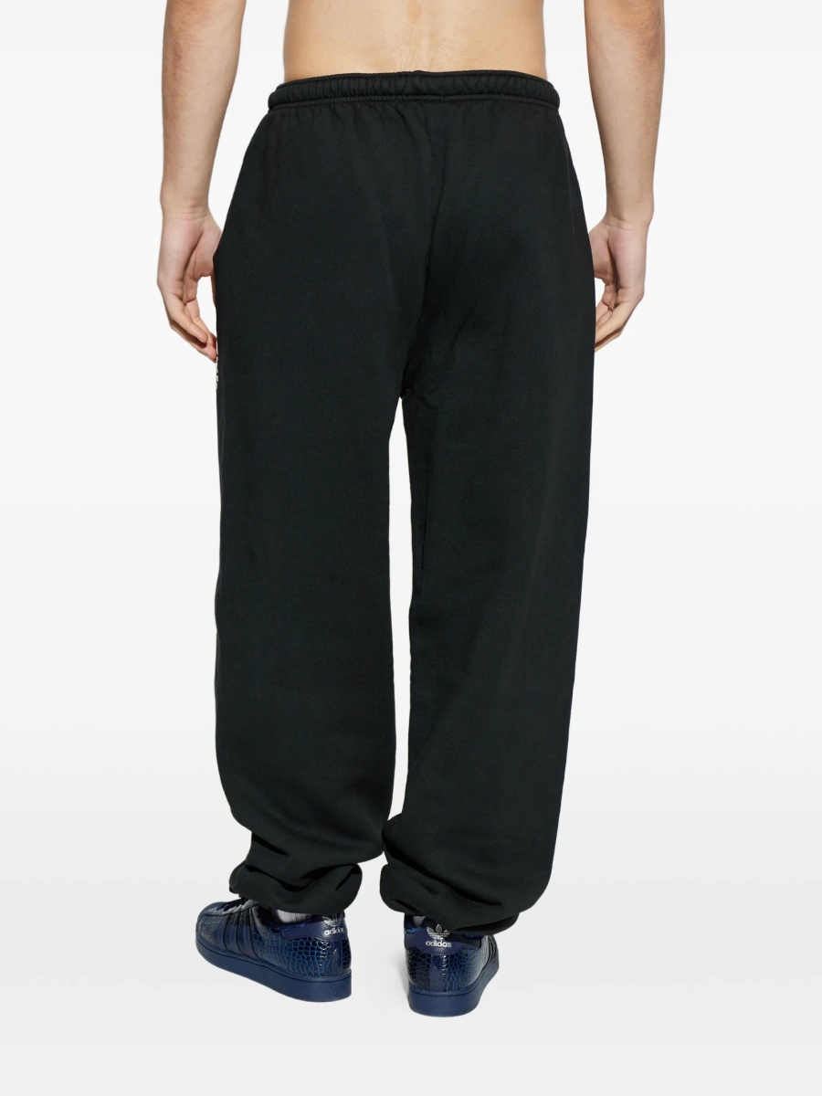 Pantaloni de trening Willy Chavarria negri din bumbac - Img 4