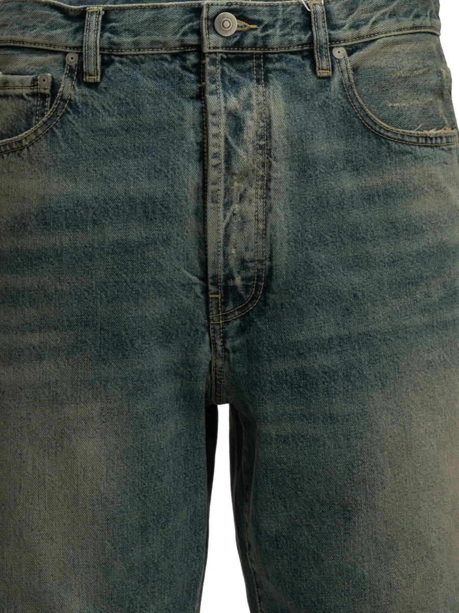 Pantaloni "Distressed" Straight-Leg Jeans - Img 3