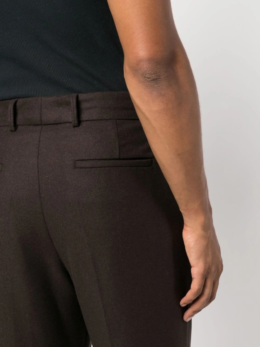 Pantaloni drepti AMIRI maro din lana si nylon - Img 3