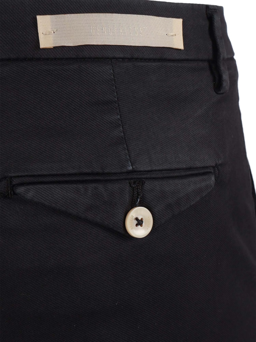 Pantaloni drepti Briglia negri din material textil - Img 3