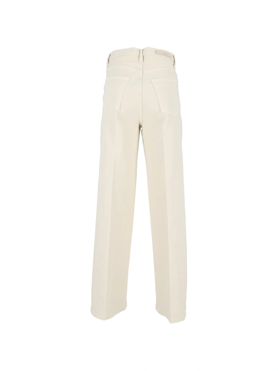 Pantaloni drepti Briglia neutri din bumbac si elastan - Img 3