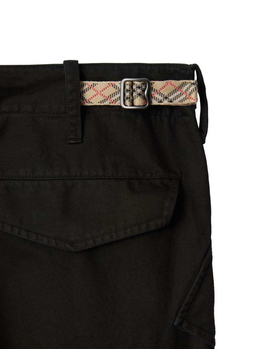 Pantaloni drepti Burberry negri - Img 4