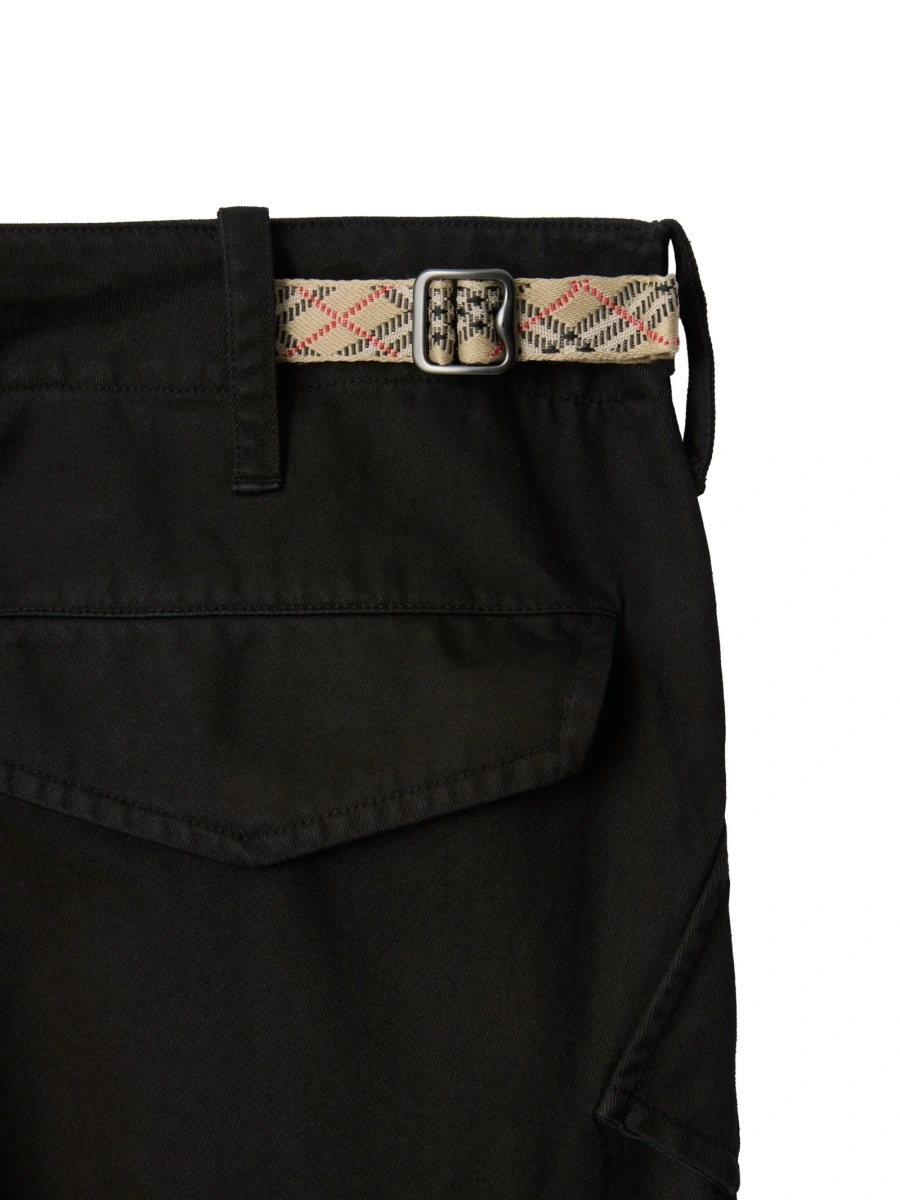 Pantaloni drepti Burberry negri - Img 4