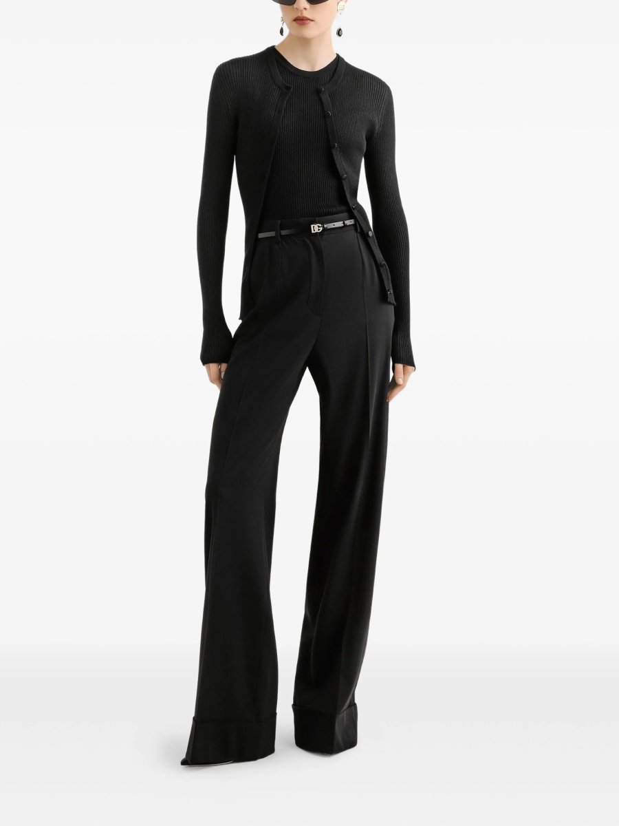 Pantaloni drepti Dolce &amp; Gabbana negri - Img 2