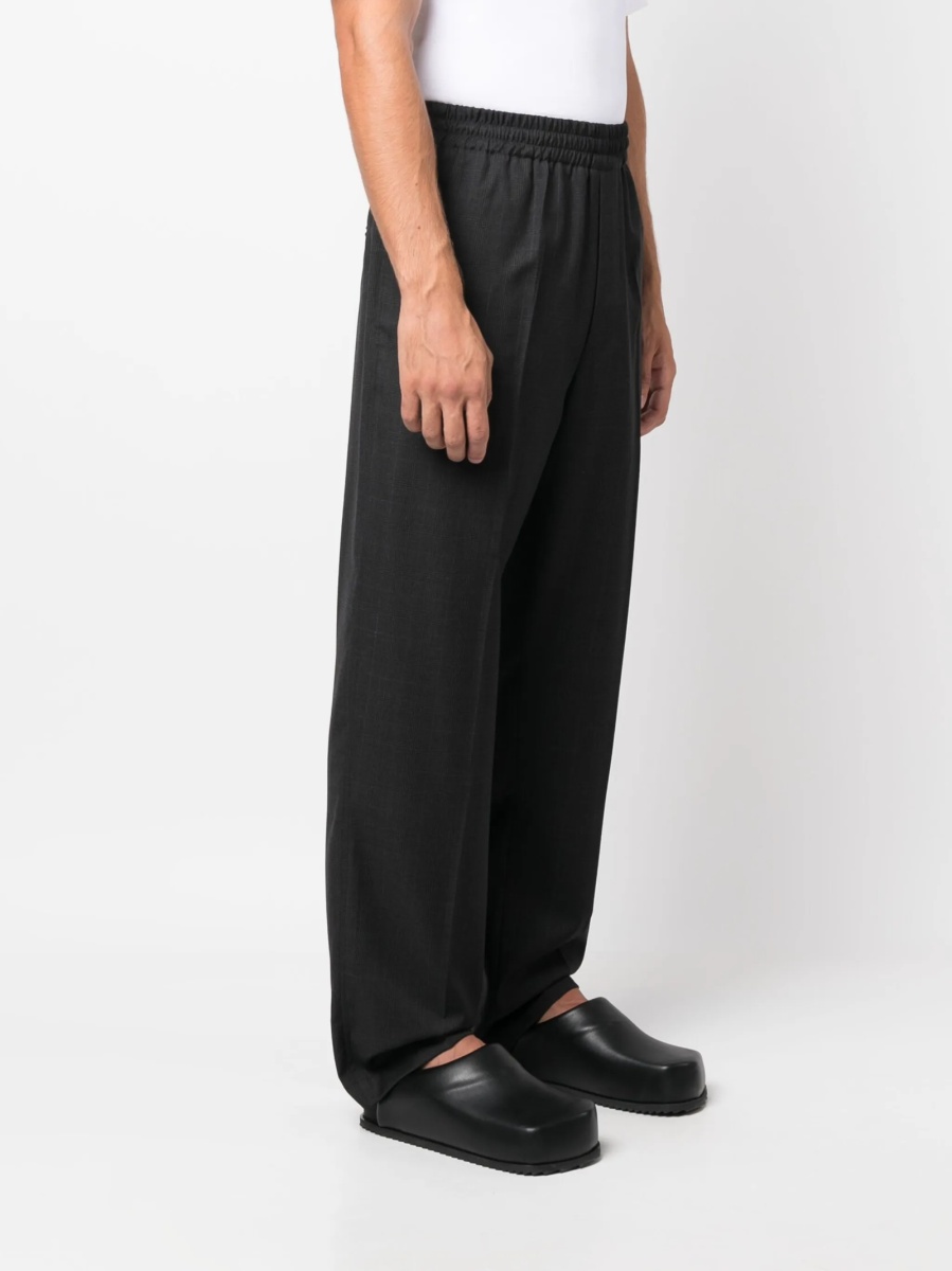 Pantaloni drepti Isabel Marant gri din lana - Img 3
