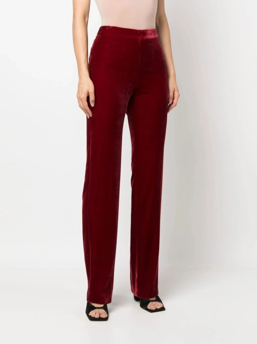 Pantaloni drepti LOVE Moschino rosii - Img 3