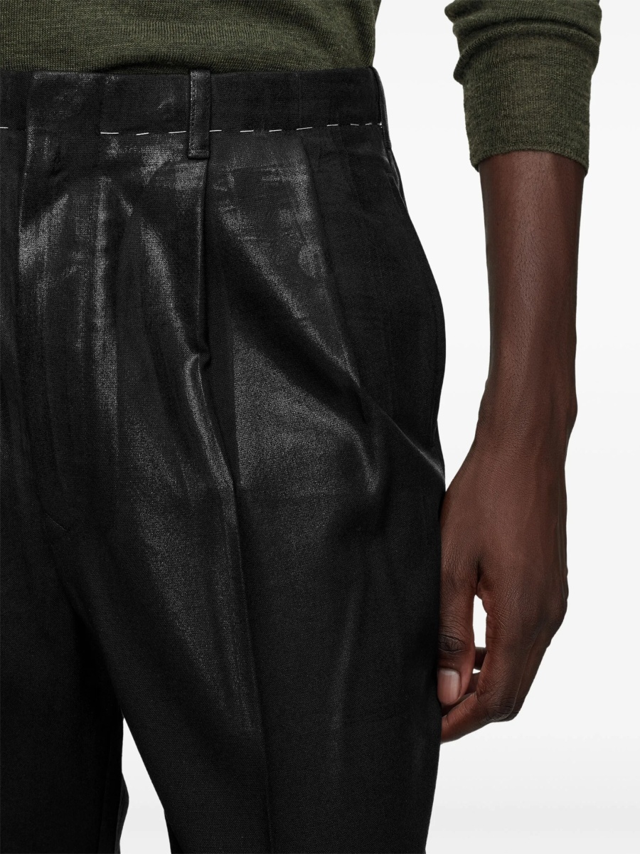 Pantaloni drepti Maison Margiela negri - Img 4