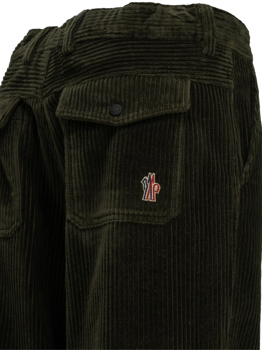 Pantaloni drepti Moncler Grenoble verzi - Img 4