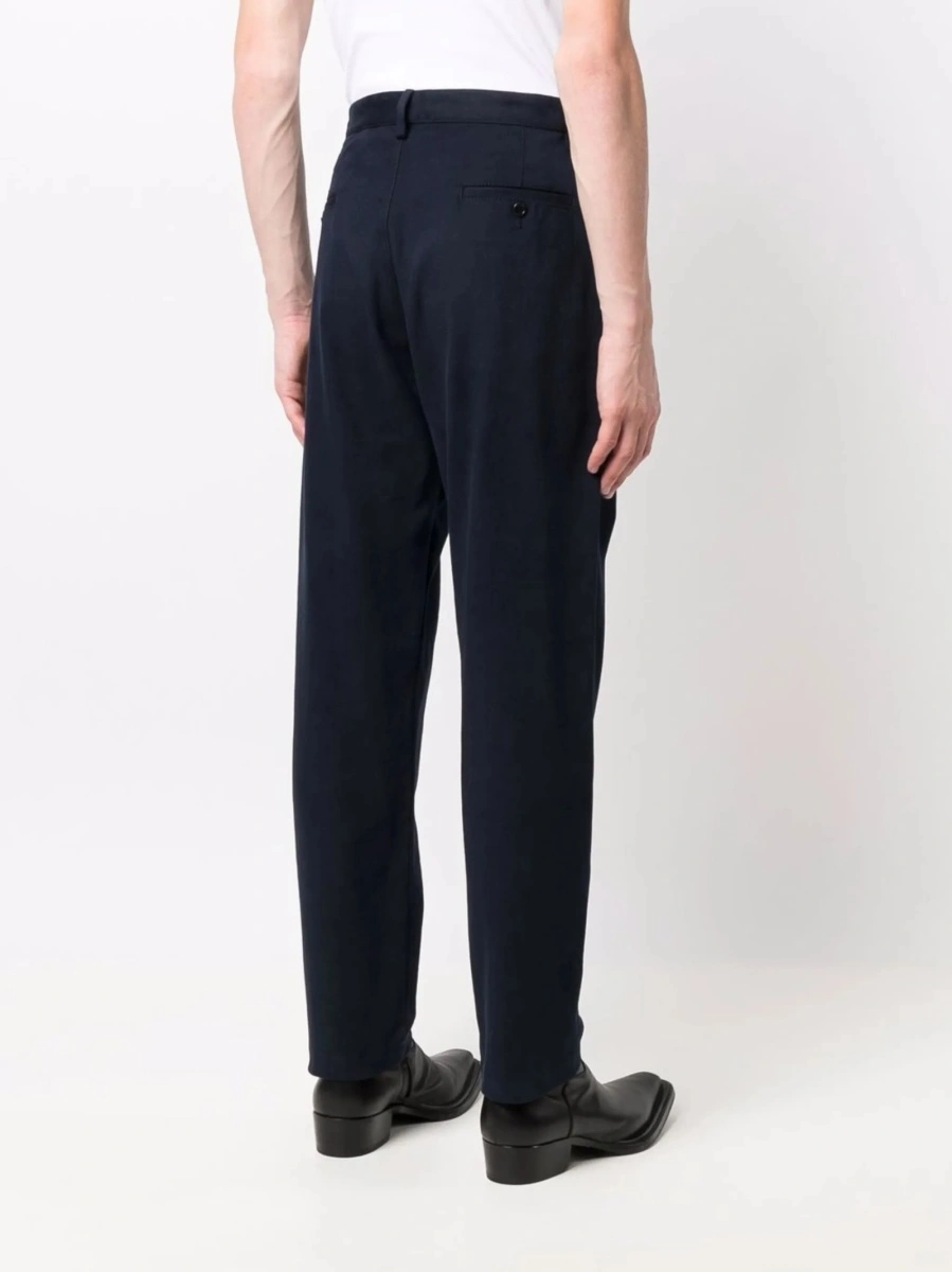 Pantaloni drepti Moschino albastri - Img 4