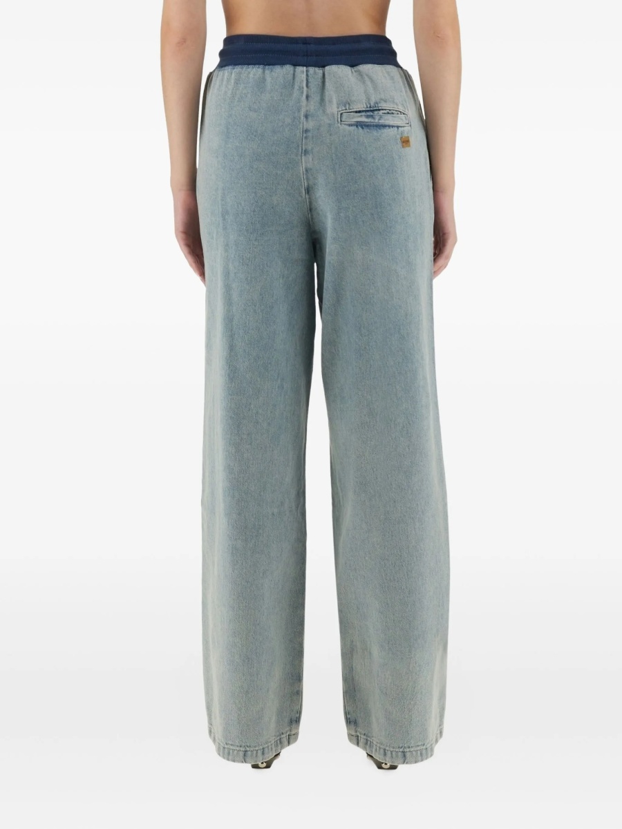 Pantaloni drepti MOSCHINO JEANS albastri - Img 4