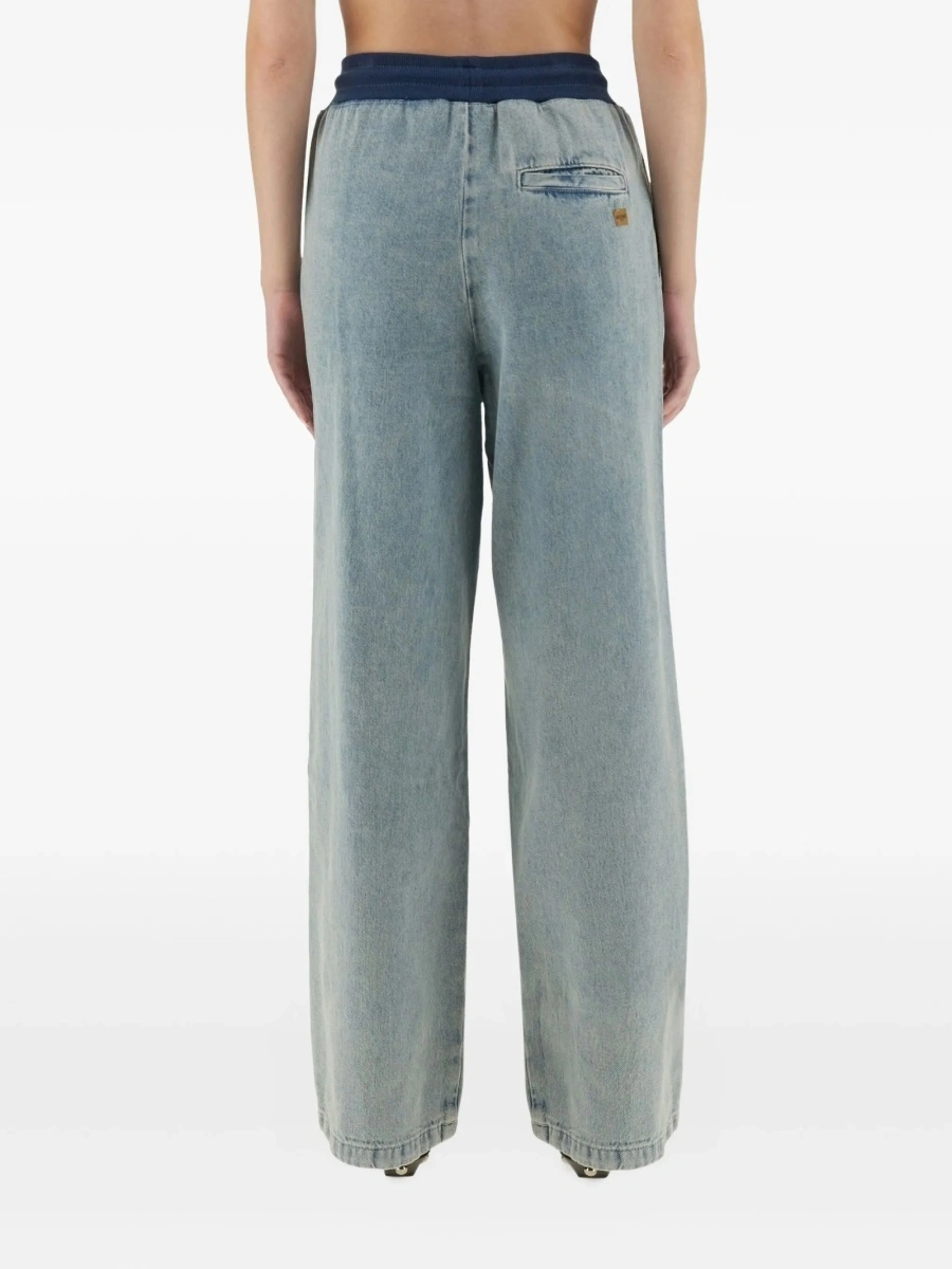 Pantaloni drepti MOSCHINO JEANS albastri - Img 4