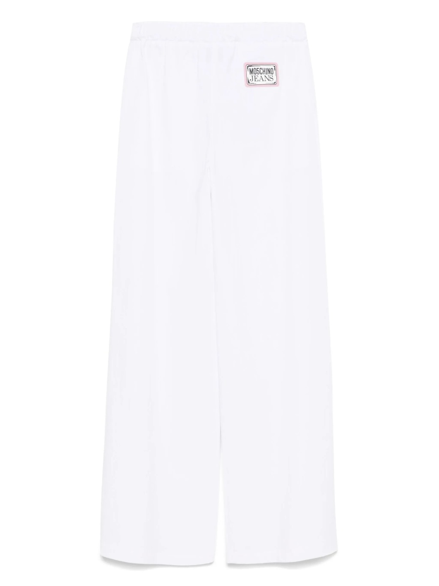 Pantaloni drepti MOSCHINO JEANS albi - Img 2