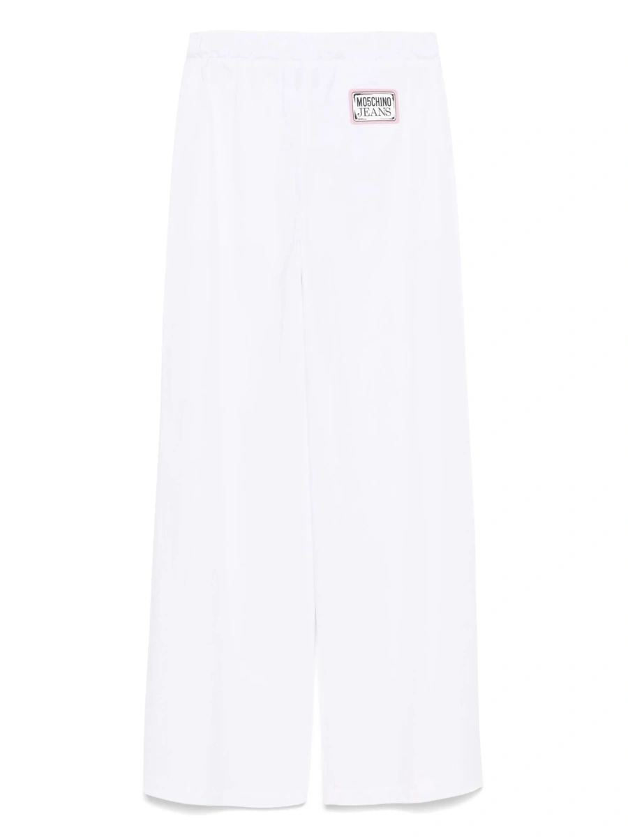 Pantaloni drepti MOSCHINO JEANS albi - Img 2