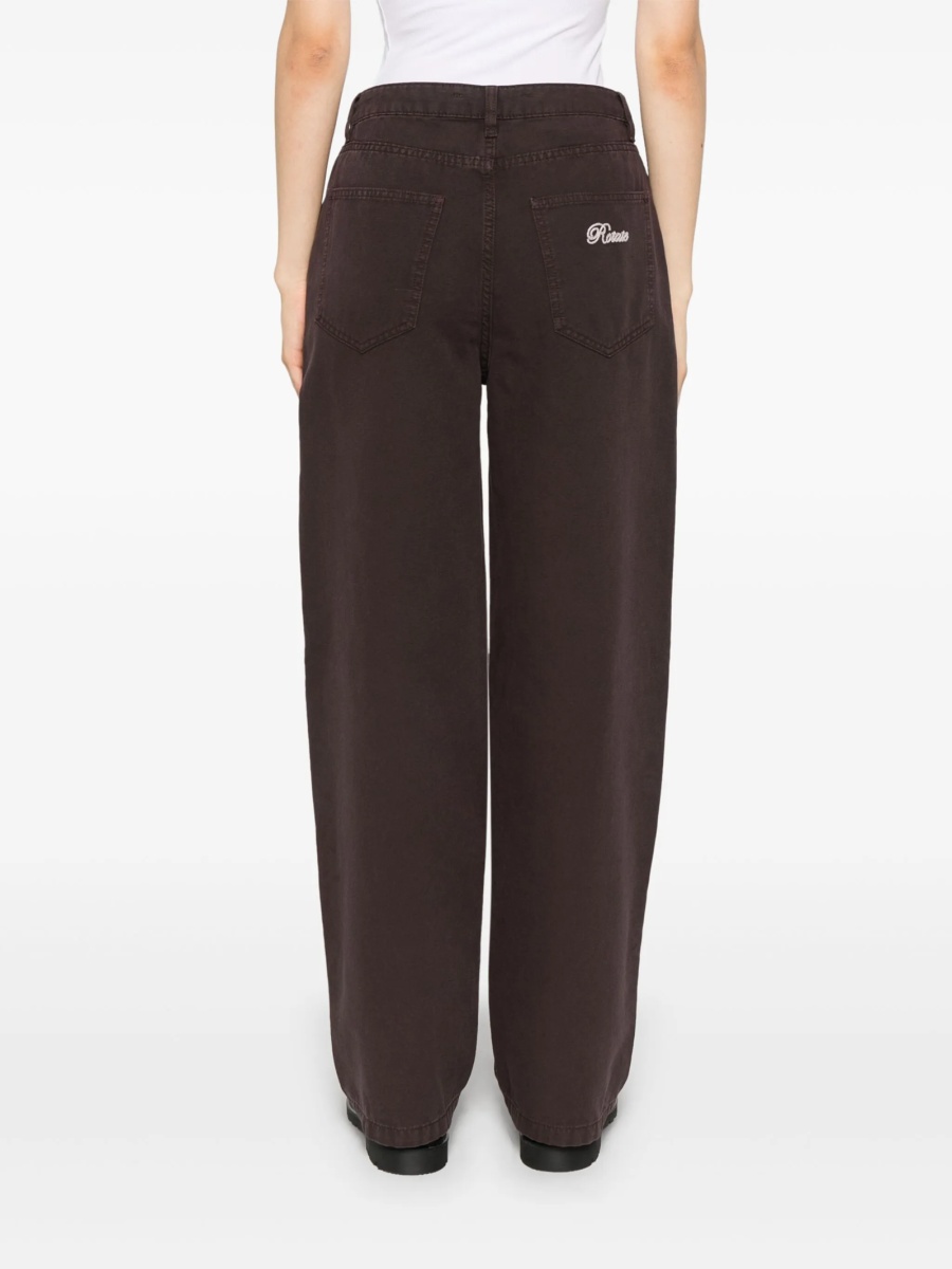 Pantaloni drepti ROTATE Birger Christensen maro - Img 4