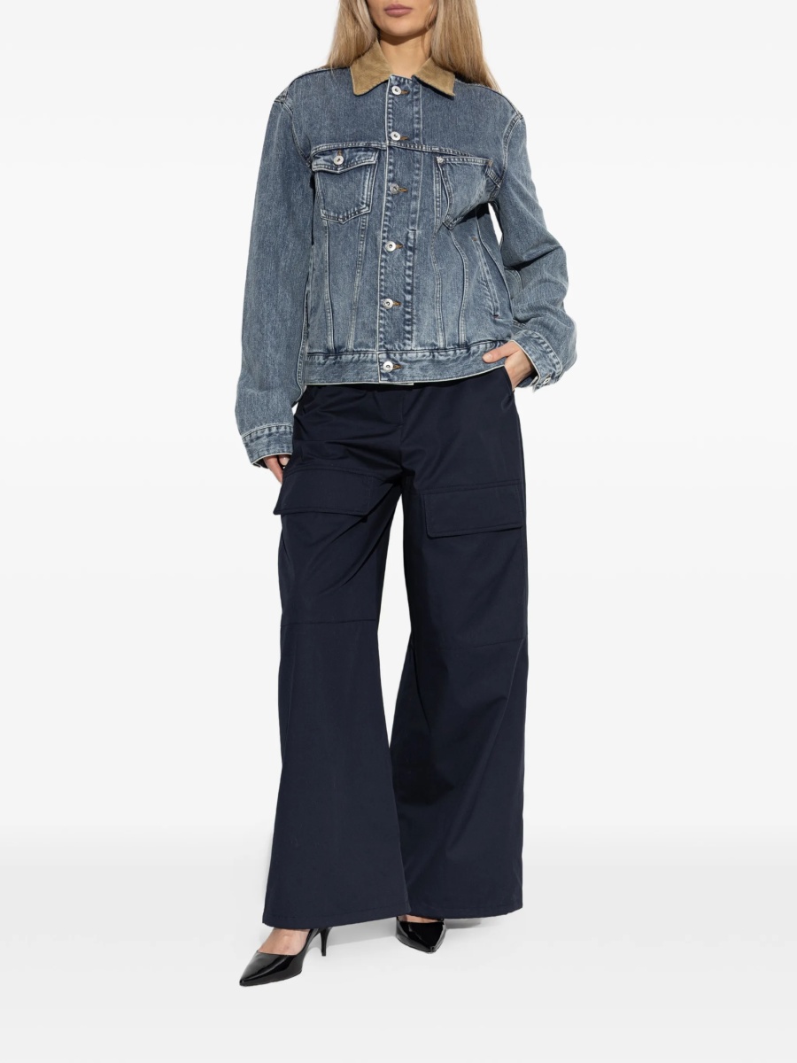 Pantaloni drepti Stella McCartney albastri - Img 2