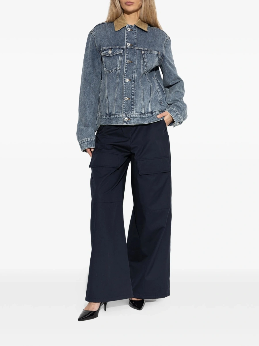 Pantaloni drepti Stella McCartney albastri - Img 2