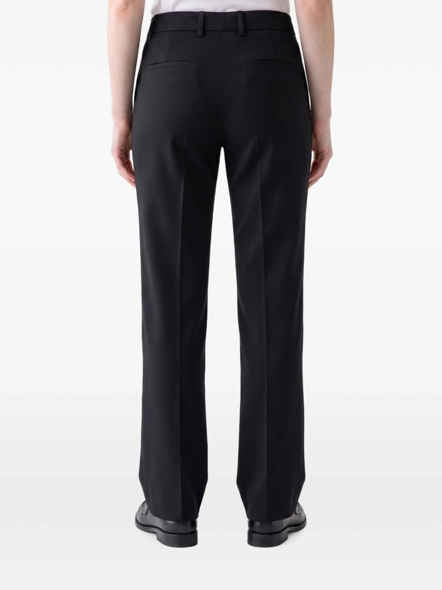 Pantaloni drepti SUTTON NEW YORK negri din vascoza si elastan - Img 3