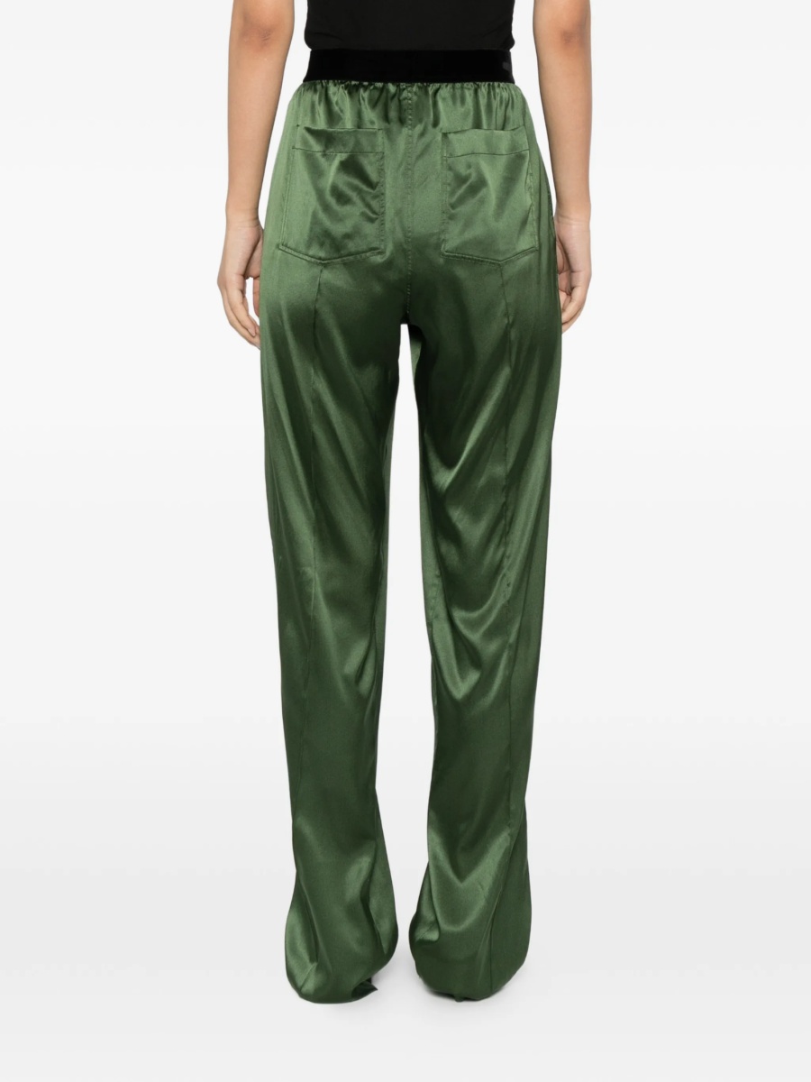 Pantaloni drepti Tom Ford verzi - Img 4