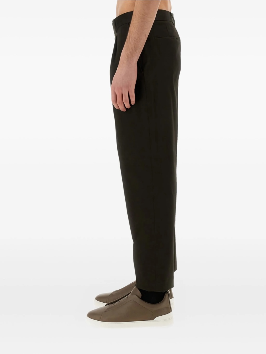 Pantaloni drepti ZEGNA maro - Img 2