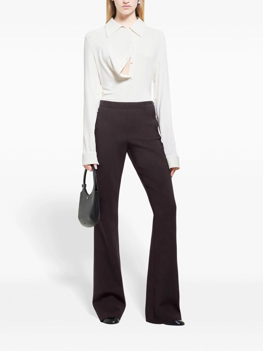 Pantaloni eleganti COURRÈGES maro - Img 2