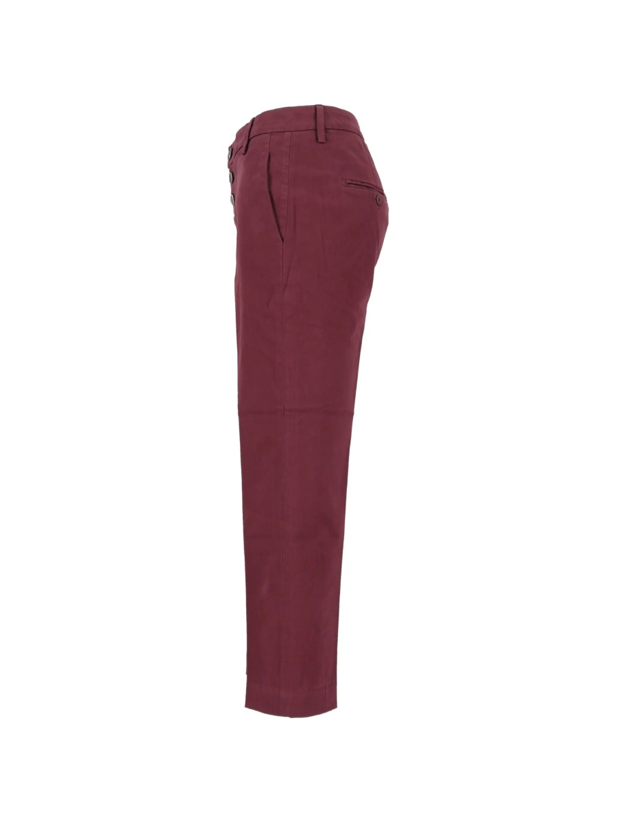 Pantaloni eleganti Dondup rosii - Img 3