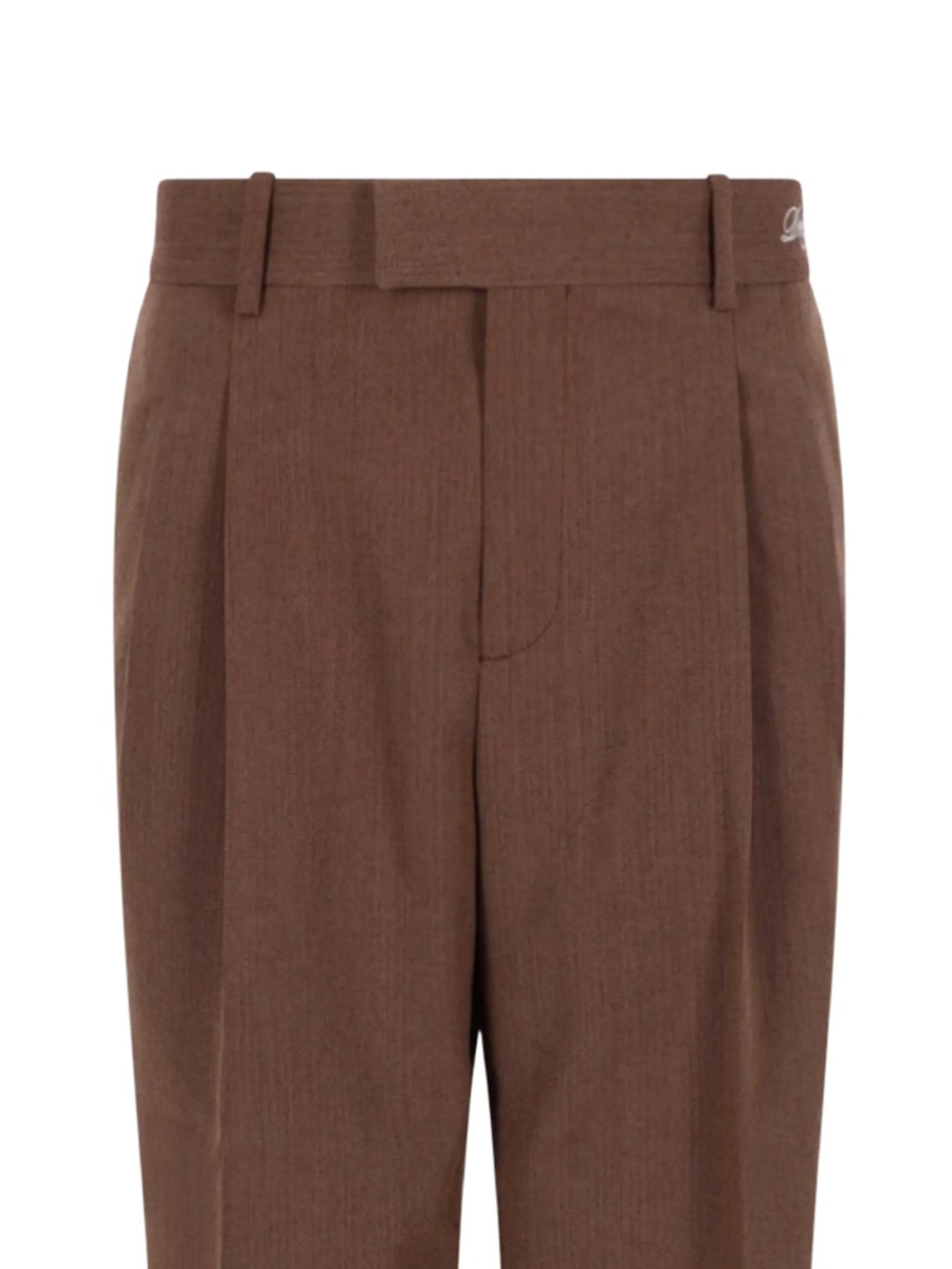 Pantaloni eleganti DRÔLE DE MONSIEUR maro - Img 2