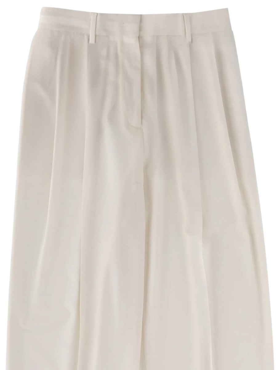 Pantaloni eleganti Fabiana Filippi albi - Img 2