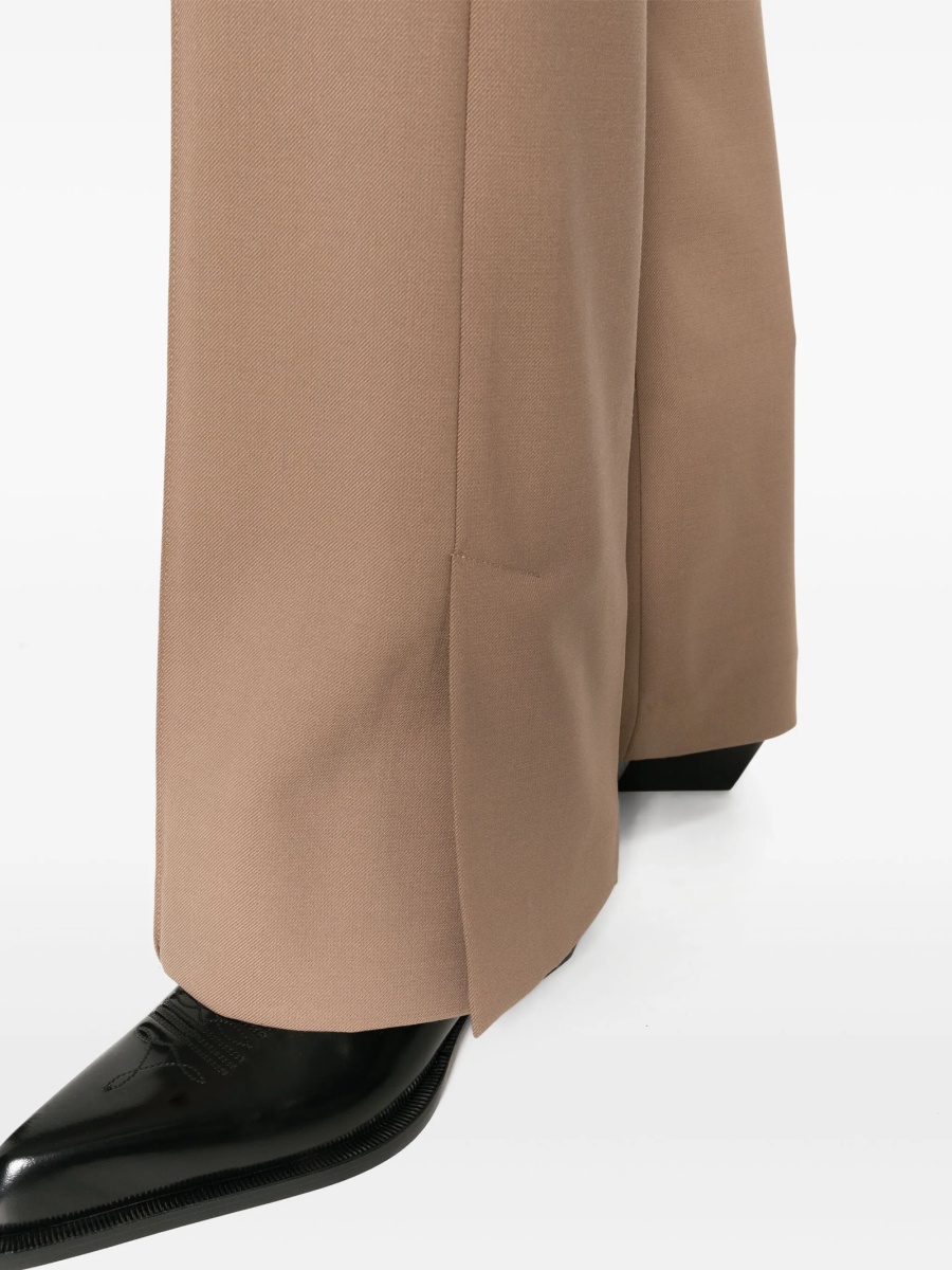 Pantaloni eleganti HELMUT LANG maro din lana si elastan - Img 5