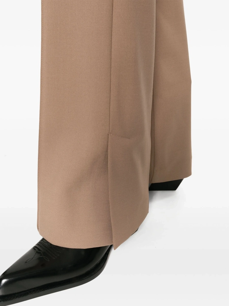Pantaloni eleganti HELMUT LANG maro din lana si elastan - Img 5